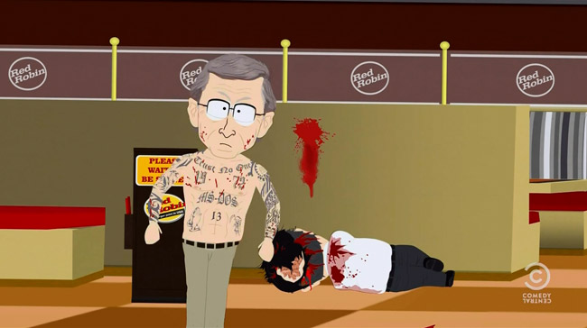 South Park Console Wars Over (Titties and Dragons - Xbox vs Playstation Bill Gates)