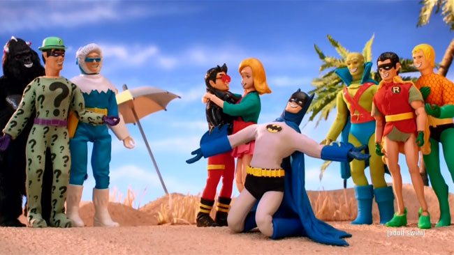 Robot Chicken DC Comics Special II Villains In Paradise (Superboy Lena and Batman song dance)