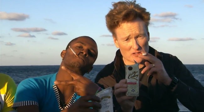 Conan O'Brien Cuba Rum Cigarettes smoking