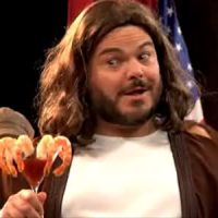 Jesus has a gay old time Jack Black