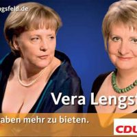 Angela Merkel and Vera Lengsfeld - German breasts