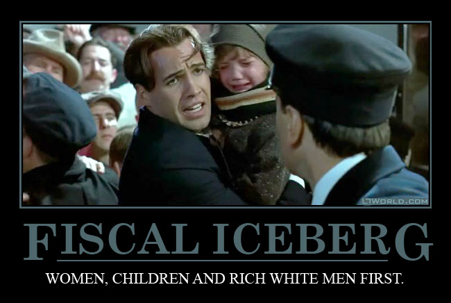 Fiscal Iceberg Demotivational Poster - Titanic