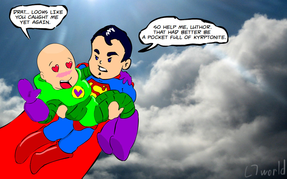 Super Gay Superman and Lex Luthor comic