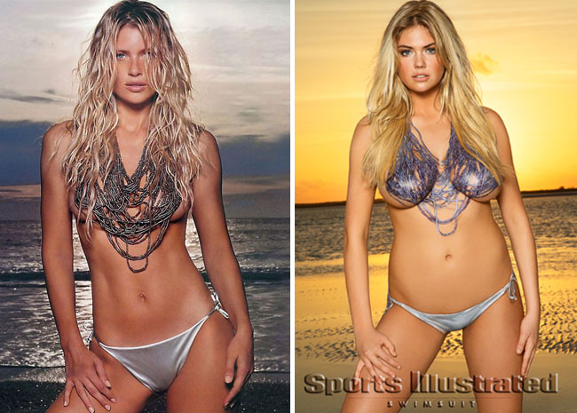 Sports Illustrated Swimsuit Issue - Daniela Pestova cover and Kate Upton body paint