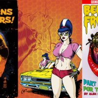 Dark Horse Publishes Grindhouse Comics (Grindhouse Doors Open at Midnight - Bee Vixens from Mars cover)