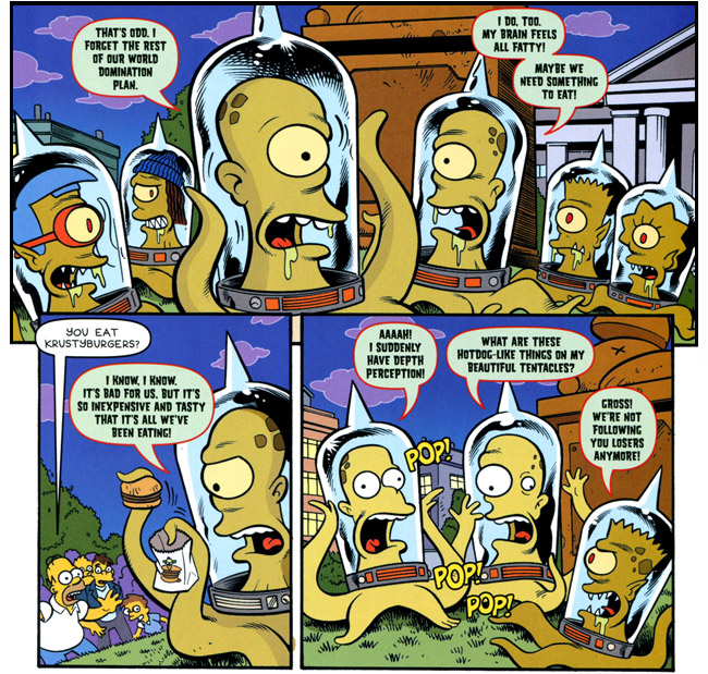 The Simpsons Treehouse of Horror 19 Review (Kang and Kodos - Krust Burger)