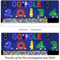 Google Doodle New Year's Eve 2013