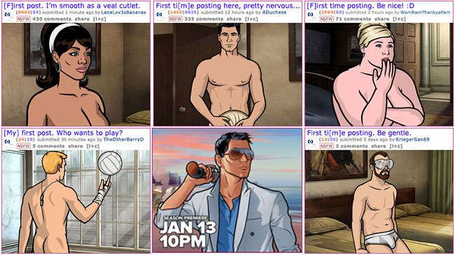 Archer takes nude selfie to promote season premiere L7 World