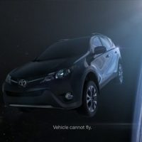 Best Commercial Disclaimers of 2013 Toyota RAV4 (Vehicle cannot fly)