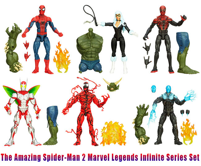 The Amazing Spider-Man 2 Marvel Legends Infinite Series Set (official movie toys)