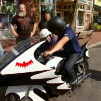 Comic Book Men patrol Red Bank on the Batcycle