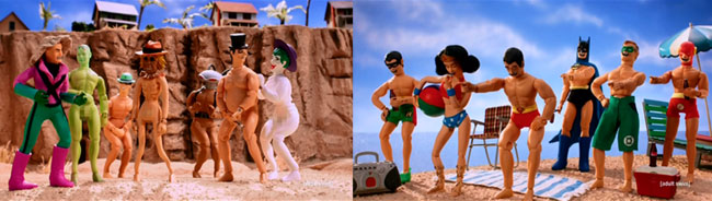Robot Chicken DC Comics Special II Villains In Paradise (naked Legion of Domm private beach)