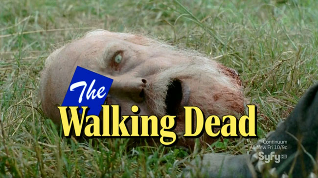 Wil Wheaton Project composes a Walking Dead theme song (zombie Hershel head decapitated)