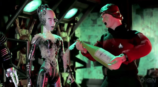 Robot Chicken Star Trek TNG Night Crew VS Borg Queen (Noidstrom Rack)