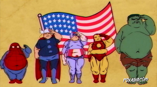 Fox releases Anti-American Captain America cartoon for July 4th (Avengers - Captain America, Thor, Spider-Man, Hulk, Iron Man)