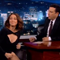 Jennifer Love Hewitt cleavage on Jimmy Kimmel