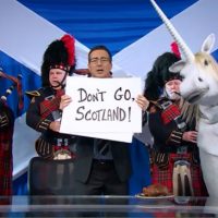 John Oliver makes big romantic gesture for Scotland to stay in UK