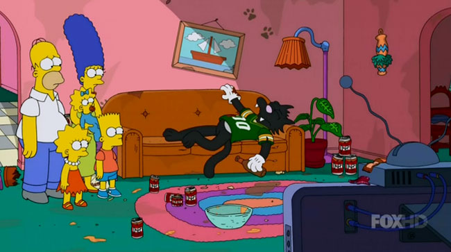 Simpsons couch gag Itchy and Scratchy show football The Wreck of the Relationship