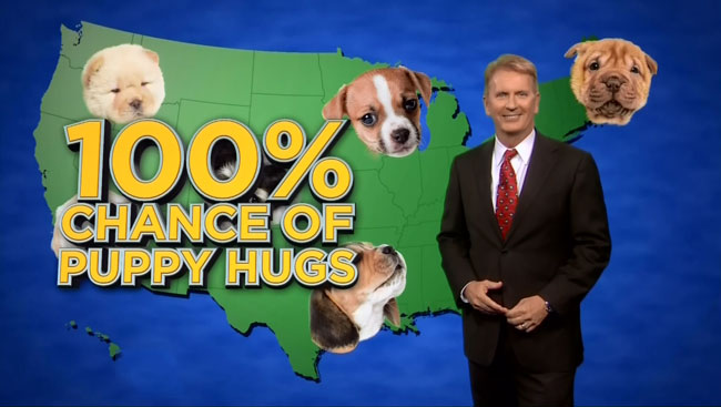 Tonight Show Jimmy Fallon has good news puppies weather forecast