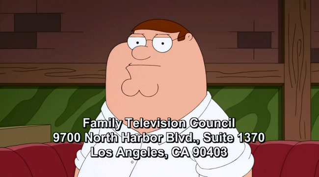 Family Guy The 2000-Year-Old Virgin Peter letter campaign