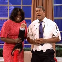 SNL Barack Obama Michelle Obama The Rock Obama Dwayne Johnson Leslie Jones