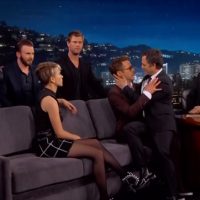 Jimmy Kimmel Avengers Age of Ultron gay yaoi art Robert Downey Jr. Mark Ruffalo Chris Hemsworth Chris Evans Scarlett Johansson Jeremy Renner