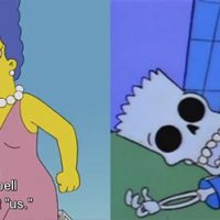 Simpsons Every Mans Dream Homer and Marge separate Treehouse of Horror XXVI Bart dead