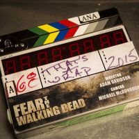 Fear the Walking Dead clap board behind the scenes