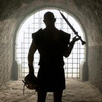 The Strain Born origin Quinlan gladiator bone sword Rupert Penry-Jones