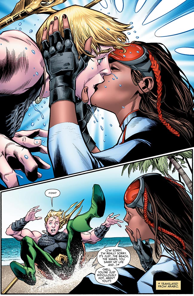 Martian Manhunter 5 Aquaman Pearl kiss gay