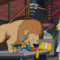 Sideshow Bob kills Bart in Simpsons Treehouse of Horror 26 lion