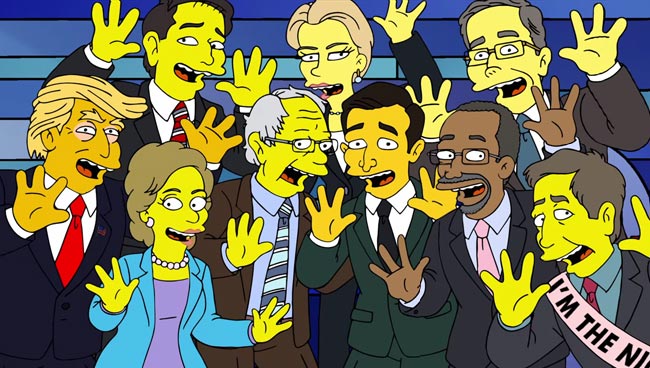 Simpsons dream presidential candidate