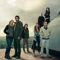 Fear the Walking Dead Abigail boat and crew at Comic-Con
