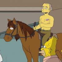 Simpsons vote election Homer Grampa Hillary Clinton Donald Trump Vladimir Putin