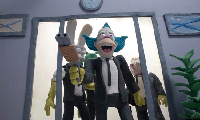 Simpsons couch gag Reservoir Dogs claymation
